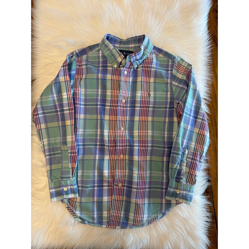 Ralph Lauren Polo long sleeve button front size 7‎